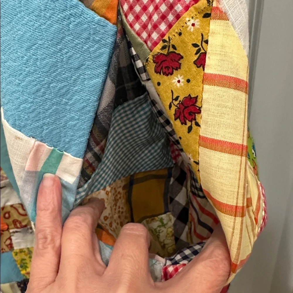 Handmade Upcycled Patchwork Quilt Dress - Picture 4 of 6
